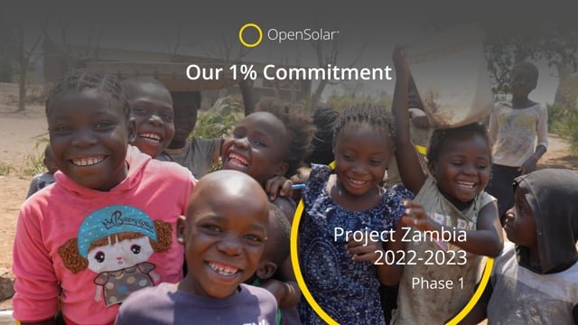 OpenSolar's 1% Commitment